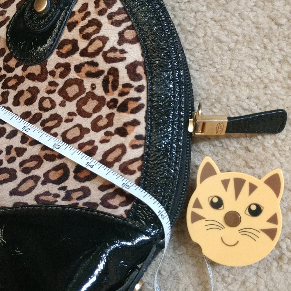 Talbots leopard print patent leather bag - Picture 13 of 14
